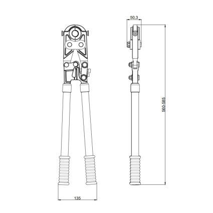 Інструмент для прес-фітинга d16-32 ручний STD-402 Thermo Alliance - 2