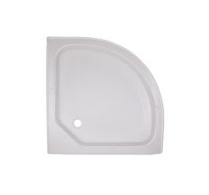 Душевой поддон полукруглый акрил 80х80х14см KAPIELKA ST80x80x14 низкий Lidz