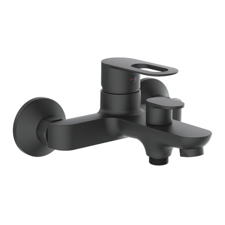 Смеситель для ванны Latwa 006 (с душевым гарнитуром) (k35) LDLAT006BLA45419 Black Lidz - 1
