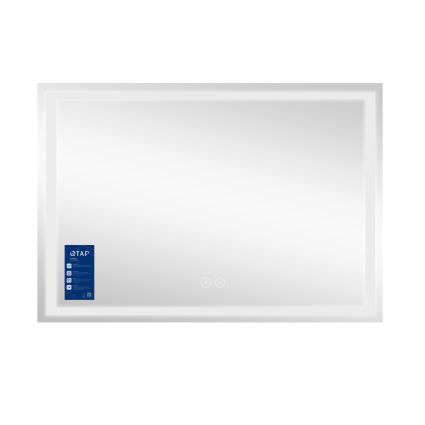 Дзеркало Qtap Mideya (DC-F613) 1200х800 з LED-підсвічуванням Touch, з антизапотіванням, димером, рег. яскравості QT2078F613W - 4