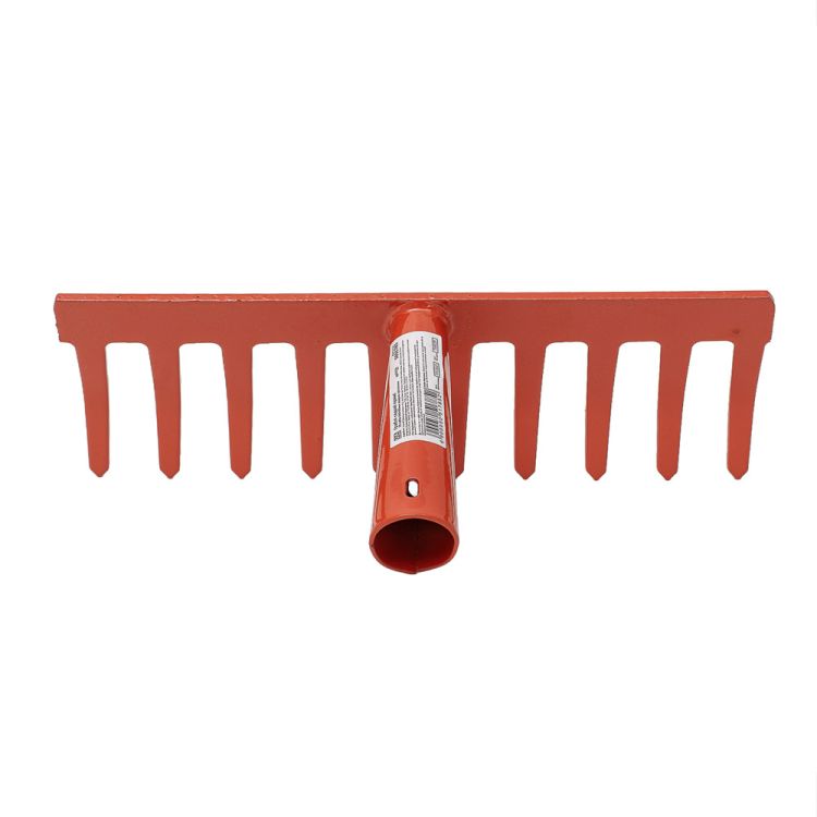 Грабли садовые прямые 10 зубьев 240×83мм сварное крепление GRAD (5051785) - 3