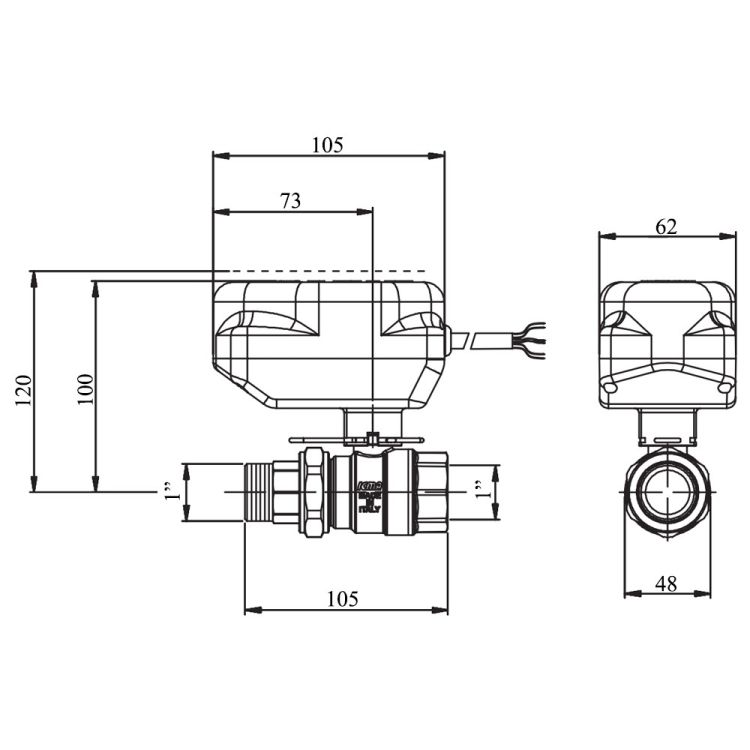 Кран шаровой зонный Icma 1&amp;quot; №341 - 2