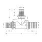 Трійник натяжний Icma №1039 d20х16х16 851039GWBOBO0 - 2