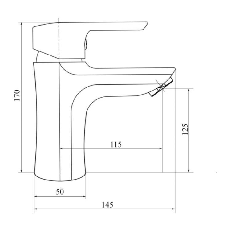 Смеситель для умывальника Brinex 35B 001 - 2