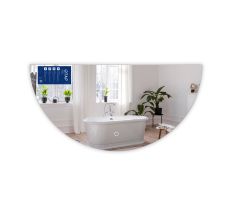 Дзеркало Qtap Taurus HR800 з LED-підсвічуванням Touch, з антизапотіванням, з димером, рег. темп. кольору (3000-6500K) QTTAUHR800