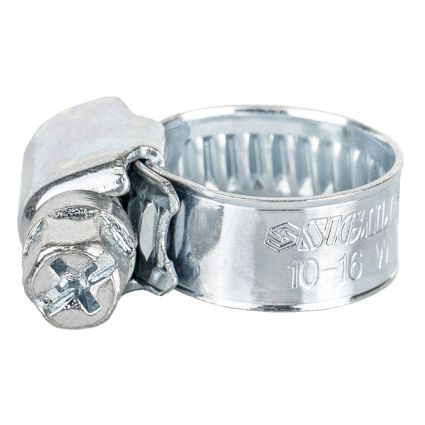 Хомут черв'ячний оцинкований 9мм D10-16мм 25шт Sigma (2511011) - 2