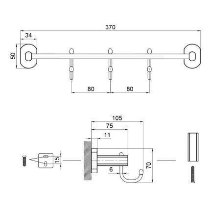 Гачок Liberty BLM 1154-3, Q-tap - 2