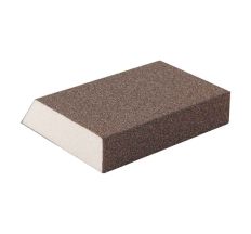 Губка шлифовальная четырехсторонняя угловая 110×90×25мм P100 Sigma (9130461)