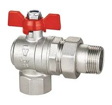 Кран с американкой HLV 1" угловой