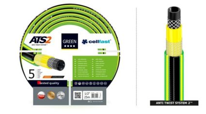 Шланг садовый Cellfast Green ATS2 для полива диаметр 3/4 дюйма, длина 25 м (GR 3/4 25) - 4