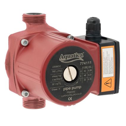 Насос циркуляційний Aquatica 774142 245Вт Hmax 8м Qmax 200л/хв О2&amp;quot; 180 мм+гайки Ø1 1/4&amp;quot; - 1