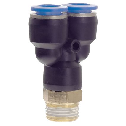 Штуцер цанговий (Y-подібний) Ø10*10*10мм МТ 3/8&amp;quot; Sigma (7027861) - 3