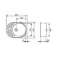 Кухонная мойка Lidz 620x500/200 GRA-09 (LIDZGRA09615500200) - 2