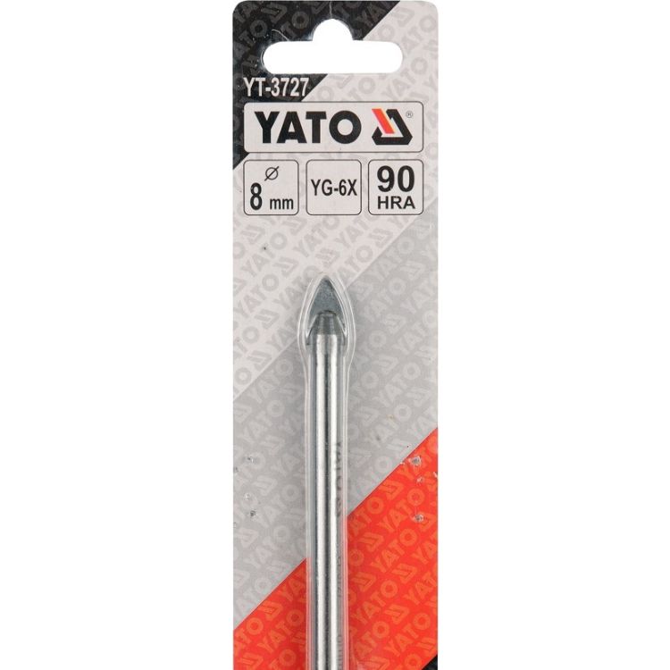 Свердло по склу і плитці Yato 8 мм YT-3727 - 1