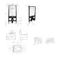 Готове рішення Qtap для ванної кімнати: підвісний унітаз Robin ML Ultra Quiet 490x365x325 + комплект інсталяції Standard (кругла клавіша Chrome) - 2