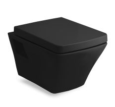 TEO black унитаз 53*35,5*40см подвесной в комплекте с сиденьем slow-closing