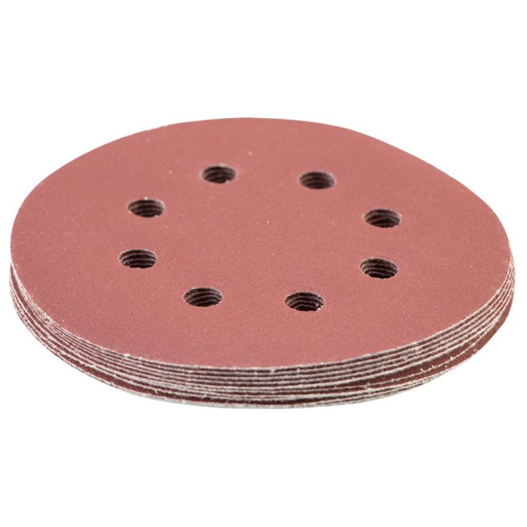 Шлифовальный круг 8 отверстий Ø125мм P320 (10шт) Sigma (9122731) - 3