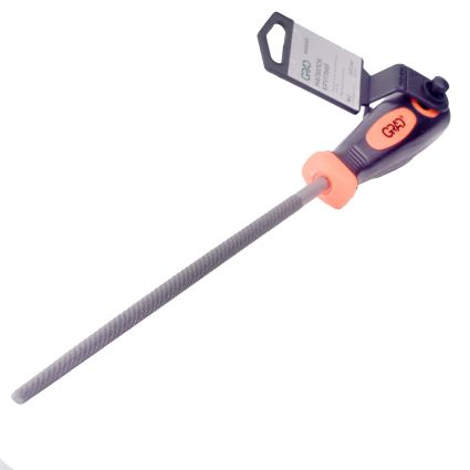 Напильник круглый 200мм №2 двухкомпонентная рукоятка GRAD (4408165) - 2