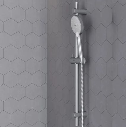 Смеситель д/душ. комплекта: ручной душ d - 100 мм, 1 функция, держатель 918100000 Origin One AM/PM - 4