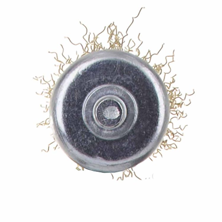 Щетка проволочная конусообразная Ø25мм хвостовик Ø6мм (латунированная) Sigma (9017021) - 6