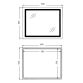 Дзеркало Qtap Cardinal (CA2) 800х600 з LED-підсвічуванням Touch, з антизапотіванням, з димером, рег. темп. кольору (3000-6500K) Reverse QT0478C806048457 - 2