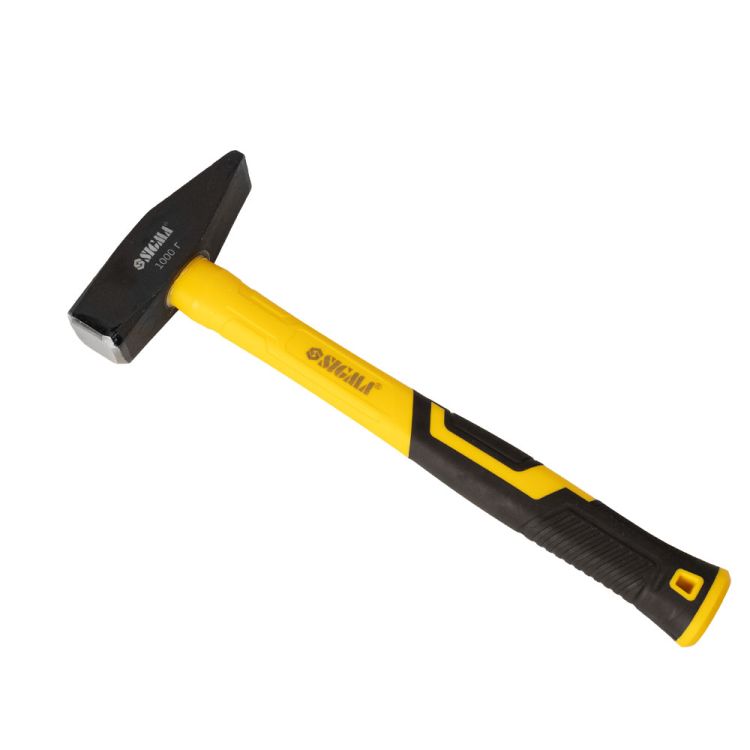 Молоток 1000г слесарный фиберглассовая ручка Sigma (4316101) - 1