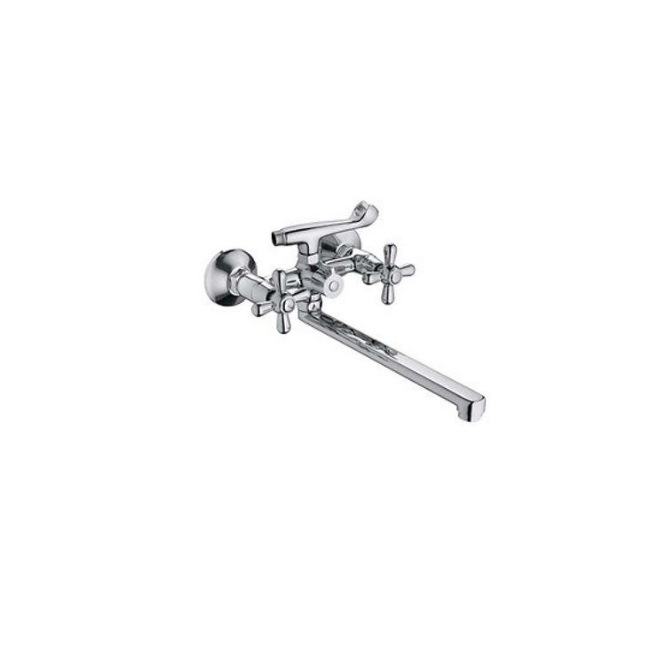 Смеситель для ванны HAIBA Zeus 140 Euro букса резиновая - 1