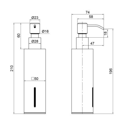 Дозатор для рідкого мила Liberty BLM 1152-2, Q-tap - 2