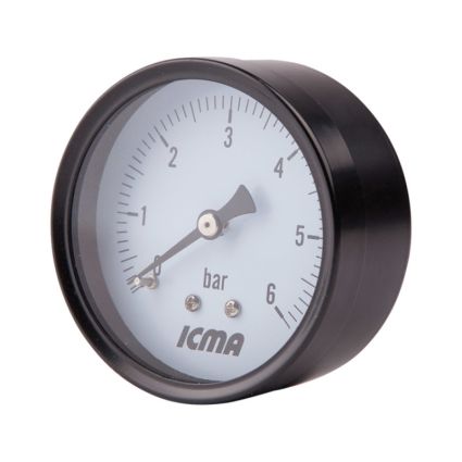 Манометр Icma 1/4&amp;quot; 0-10 бар, заднее подключение №243 - 1