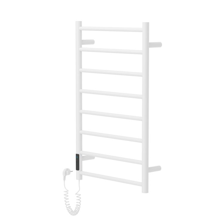 Rondo електричний полотенцесушитель L, 120W, 500 * 800мм, сталь 304, 8 перемичок коло, таймер, термостат 70 ° з, blanco - 1