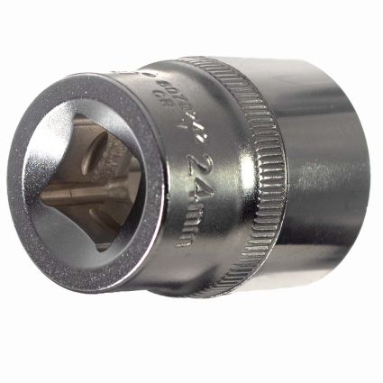 Насадка шестигранна коротка 1/2&amp;quot; 24мм CrV ULTRA (6070242) - 5