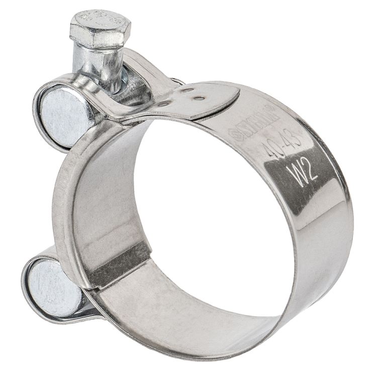 Хомут силовой нержавеющий 20мм Ø40-43мм SIGMA (2508141) - 4