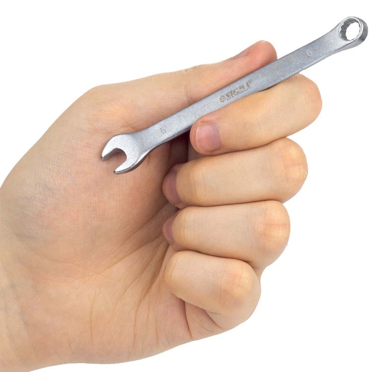 Ключ рожково-накидной 6мм CrV satine Sigma (6021061) - 8