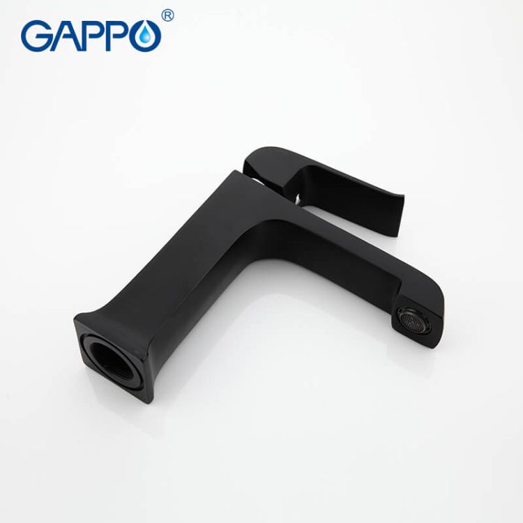 Смеситель для умывальника Gappo Aventador G1050 чёрный - 3