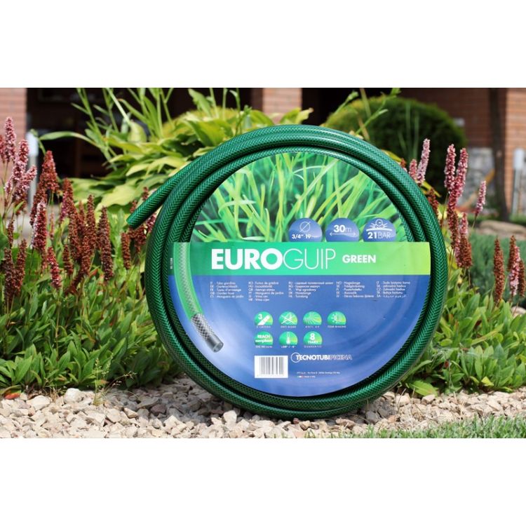 Шланг садовий Tecnotubi Euro Guip Green для поливу діаметр 5/8 дюйма, довжина 50 м (EGG 5/8 50) - 2