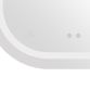 Зеркало Qtap Gemini 500х700 с LED-подсветкой Touch, с антизапотеванием, с димером, рег. темп. цвета - 9