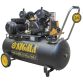 Компресор двоциліндровий ремінною 2.5 кВт 396л/хв 10бар 100л (2 крана) Sigma (7044151) - 1