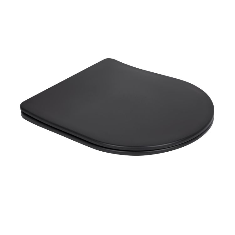 Унітаз підвісний Qtap Robin New Ultra Quiet безобідковий з сидінням Soft-close MATT BLACK QT13332381АSMB - 7