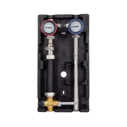 Насосна група Forte Quick System з триходовим клапаном без сервомотору 1&amp;quot; (без насосу) праве підкл., нержав. сталь SUS304 TAF-QSPGR3 Thermo Alliance - 1