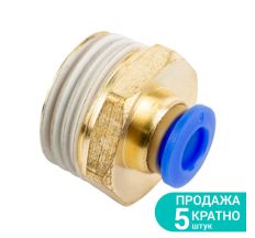Штуцер цанговый (прямой) Ø6*6мм МТ 1/2&quot; Sigma (7026871)