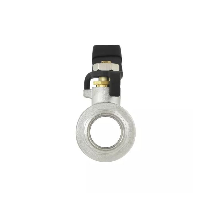 Кран шаровый 1/2&amp;quot; черная ручка вода RAFTEC DRH11 - 4
