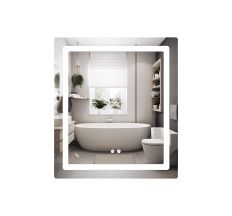 Дзеркало Lidz Kubis 700х800 з LED-підсвічуванням Touch, з антизапотіванням, з димером, рег. яскравості LD78LF904708048447