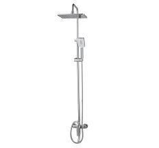 MODUS система душова (змішувач для ванни, верхній душ 290*190мм ABS, ручний душ 110 * 80мм 3 режими, штанга 140см, шланг 150см SS), хром