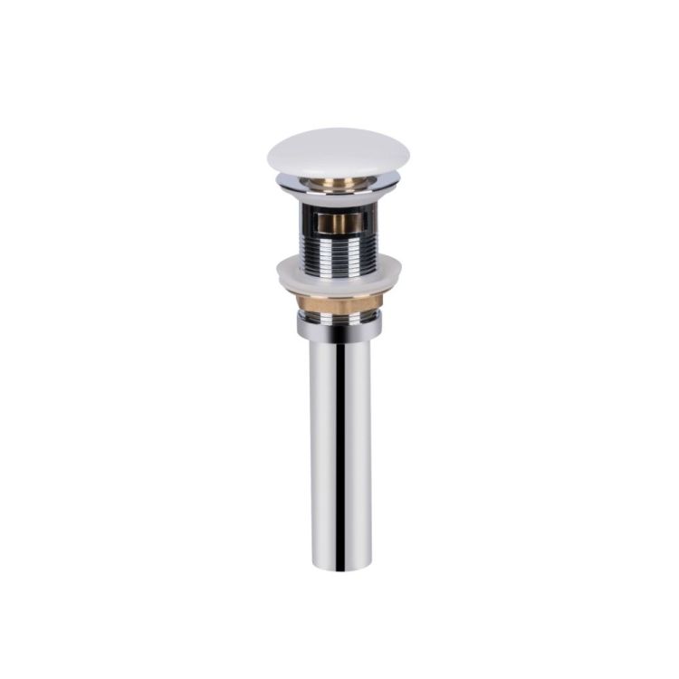 Комплект Qtap Tern: Раковина напольная моноблок 440х380х830 мм White + Донный клапан PU02O - 7