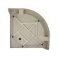 Душевой поддон полукруглый акрил 80х80х14см KAPIELKA ST80x80x14 низкий Lidz - 4