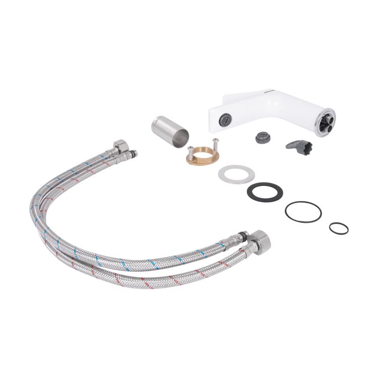 Смеситель для раковины Presto QTPRE270CRW45576 Chrome/White Qtap - 7