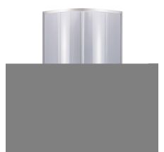 Набор Lidz душевая кабина Latwa SC90x90.SAT.MID.GR, стекло тонированное 4 мм + поддон с панелью Kupa