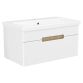 SOLO комплект мебели 80см blanco: тумба подвесная, 1 ящик + умывальник накладной арт 13-16-018 - 1