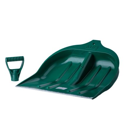 Лопата для снігу/зерна пластикова з оцинкованою планкою Strong 490×495мм (кольорова) Grad - 3
