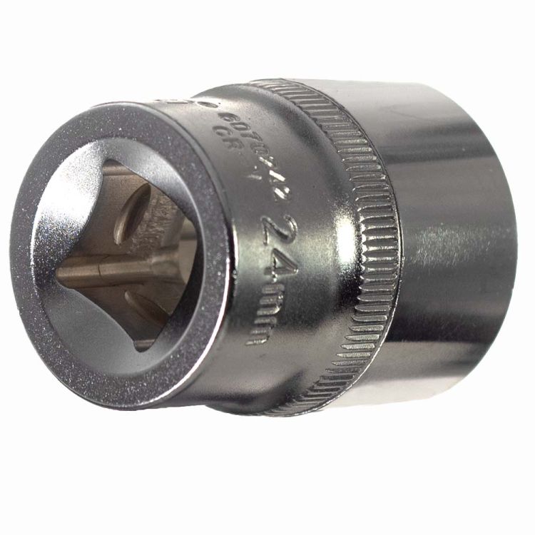 Насадка шестигранна коротка 1/2&amp;quot; 24мм CrV ULTRA (6070242) - 5
